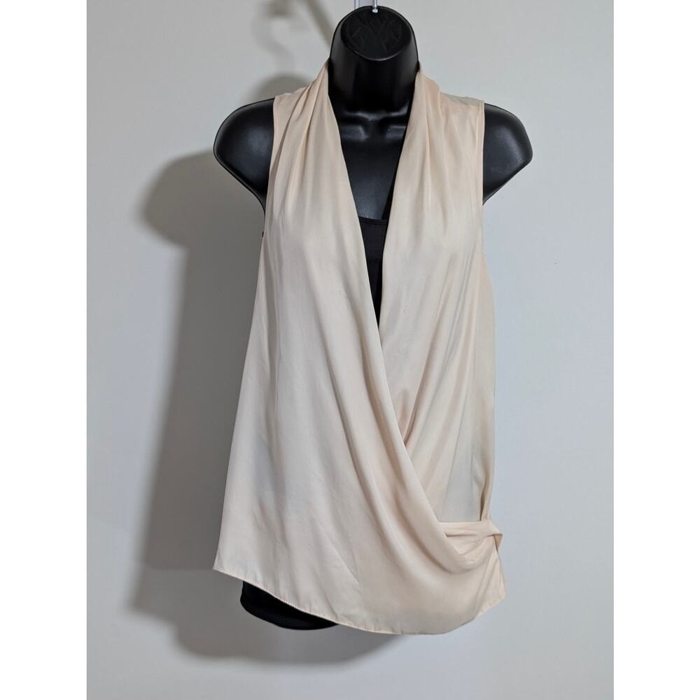 ASOS Draped Open Front Racerback Sleeveless Top Blouse Xsmall 2